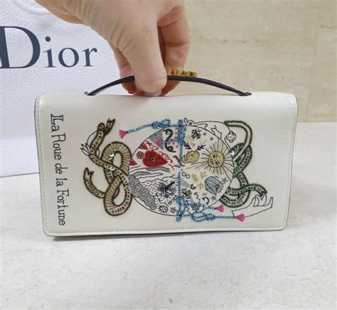 Christian Dior Tarot La Roue De La Fortune Clutch .